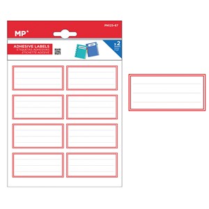 Pack 24 unités étiquettes adhésives personnalisables décorées.