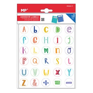 Pack 24 unités étiquettes adhésives personnalisable décorées.