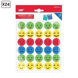 Pack 24 unités étiquettes adhésives personnalisables décorées design.