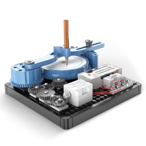 Machine à dessin automatique à construire. 37 pièces. 48 motifs de dessin.