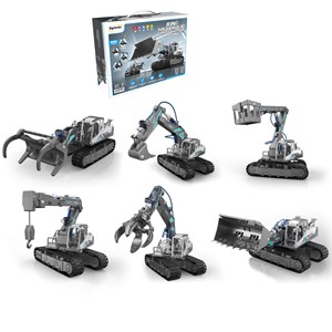 Machinerie hydraulique 6 en 1 pour construire. 223 pièces.