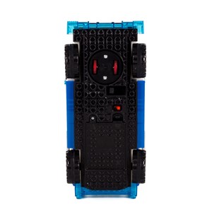 Véhicule d'assaut de police, avec lumières et effets sonores.