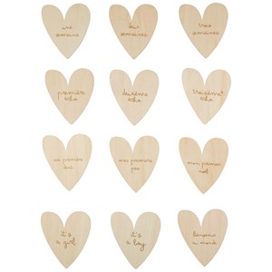Cartes étapes en bois