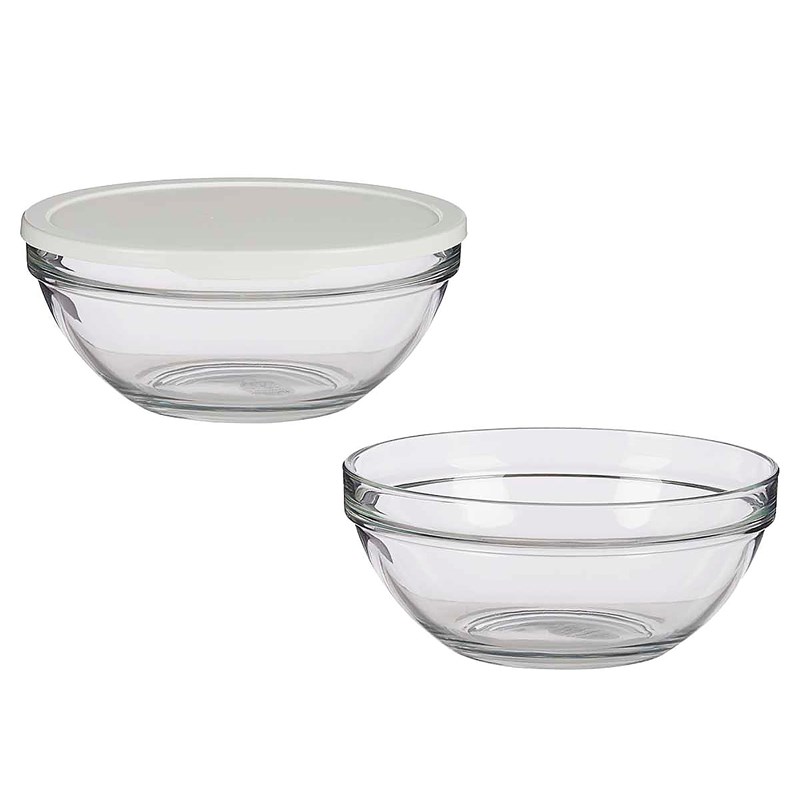 Boîte à lunch ronde avec couvercle 2500 ml.