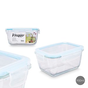 Boîte à lunch en borosilicate hermétique 950ml