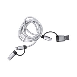 Câble chargeur connexion micro usb, type c et lightning 5v cc 2.4a
