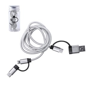 Câble chargeur connexion micro usb, type c et lightning 5v cc 2.4a