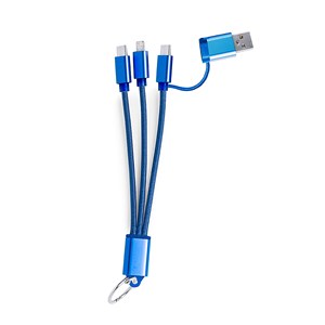 Câble de chargeur triple connexion micro usb, type c et lightning 5v dc 2.4a