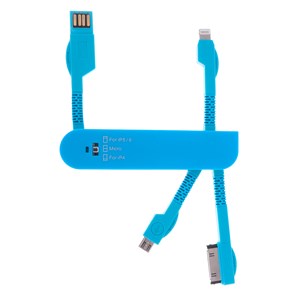 Câble 3 en 1 forme couteau