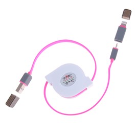 Câble enroulable 2 en 1