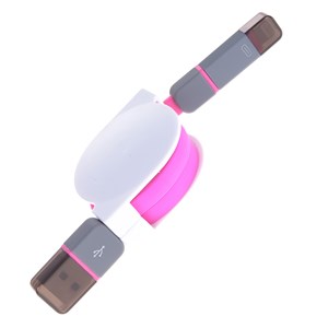 Câble enroulable 2 en 1