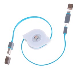 Câble enroulable 2 en 1