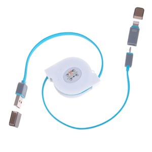 Câble enroulable 2 en 1