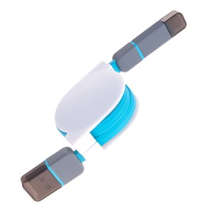 Câble enroulable 2 en 1