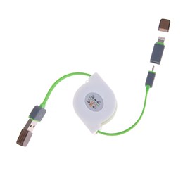 Câble enroulable 2 en 1