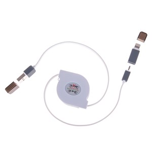 Câble enroulable 2 en 1