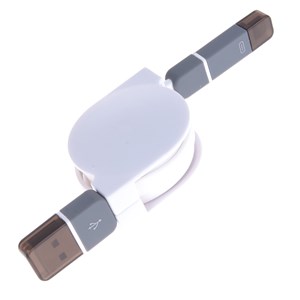 Câble enroulable 2 en 1