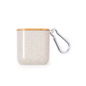 Câble chargeur triple avec boîtier en paille de blé : micro usb, type c.