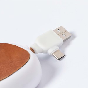 Câble chargeur rabs et cuir. Câble extensible. Connexion micro usb, type c.