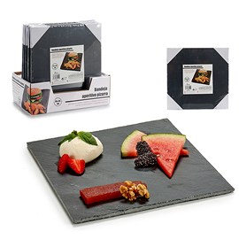 Plateau apéritif carré 25x25cm