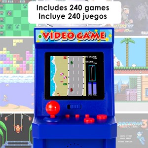 Console d'arcade, mini machine de jeu portable, avec 240 jeux. Écran 2,2 lcd.