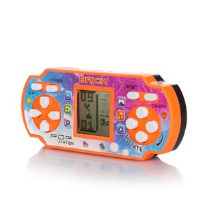 Pop station, mini console portable avec 23 jeux classiques brick game.