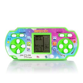 Pop station, mini console portable avec 23 jeux classiques brick game.