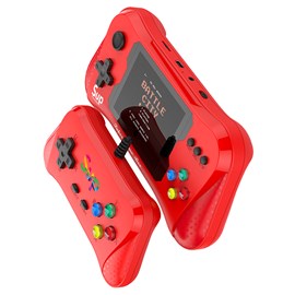 Console de jeux vidéo x7 avec écran et 500 jeux 8 bits inclus.