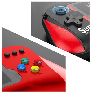 Console de jeux vidéo x7 avec écran et 500 jeux 8 bits inclus.