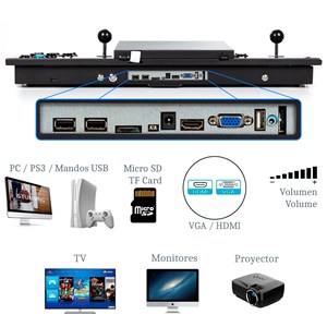 Pandora box forrest avec un écran de 10 pouces. Émulateur avec plus de 4000 jeux
