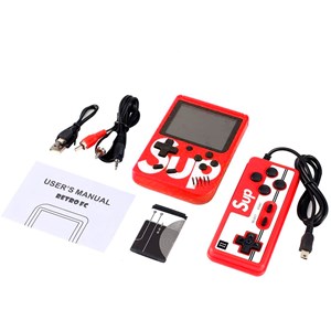 Console rétro de jeux vidéo avec écran et 400 jeux inclus.