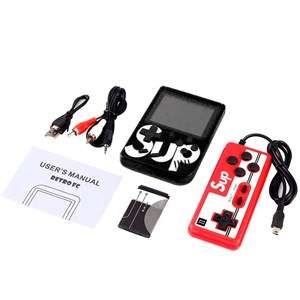 Console rétro de jeux vidéo avec écran et 400 jeux inclus.