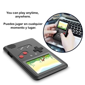 Console portable avec 500 jeux classiques préinstallés.