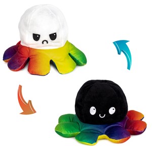 Poulpe réversible paul émoji 20cms