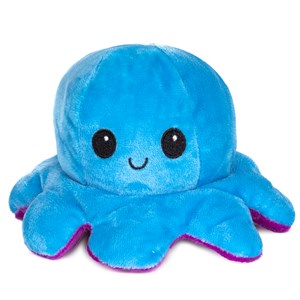 Poulpe réversible paul émoji 20cms
