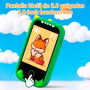 Téléphone enfant avec 18 jeux et apprentissage en anglais.