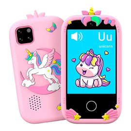 Téléphone pour enfants avec 18 jeux et apprentissage en anglais.