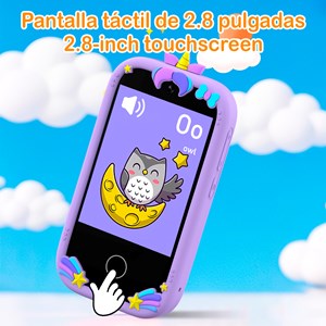 Téléphone enfant avec 18 jeux et apprentissage en anglais.