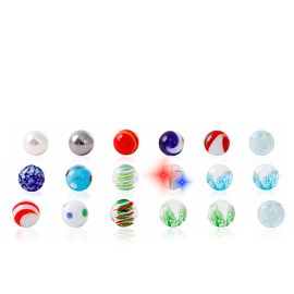 Ensemble de 18 billes.