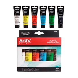 Peinture acrylique 6 tubes 35 ml