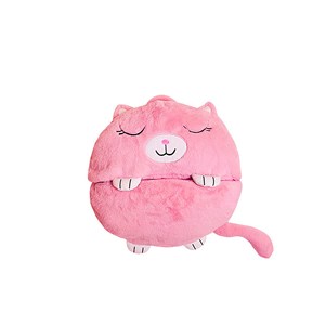 Sac de couchage convertible en coussin, pour enfants, chaton. Tactile peluche.