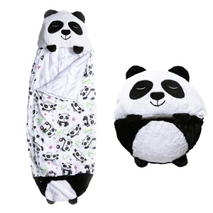 Sac de couchage convertible en oreiller, pour enfants, ourson panda.
