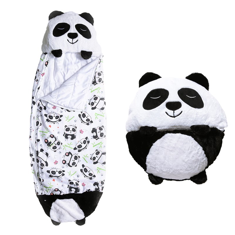 Sac de couchage convertible en oreiller, pour enfants, ourson panda.