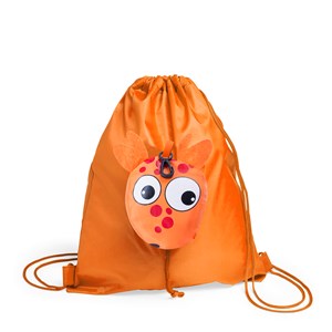 Sac à cordes kissa pliable pour enfant, en polyester 190t.