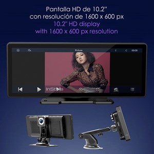 Écran tactile b5303r pour voiture 10,2&nbsp; hd. Android auto&nbsp;car play.