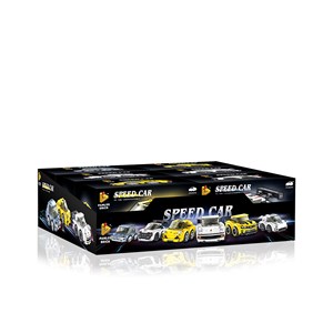 Set de 6 pcs. Petits voitures de course, 734 pièces.