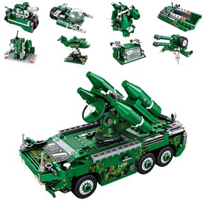 Véhicule lance-missiles de champ 8 en 1, avec 681 pièces. Construisez 8 modèles.