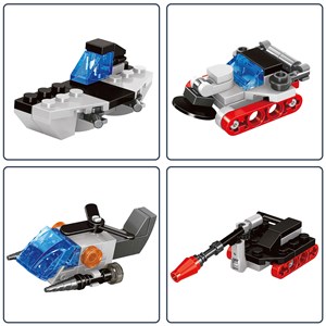 Porte-avions convertible 10 en 1, avec 235 pièces.