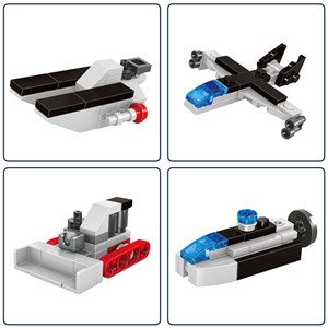 Porte-avions convertible 10 en 1, avec 235 pièces.