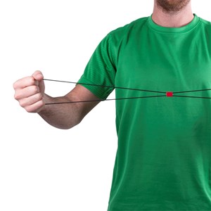 Bande élastique de gymnastique et de relaxation en matériaux résistant